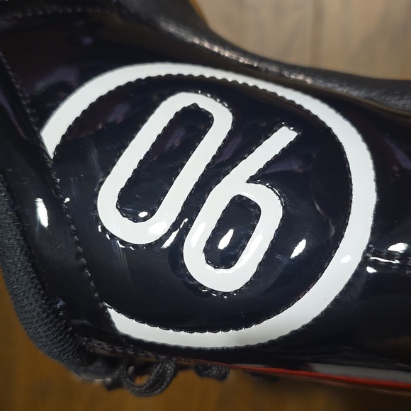 Nike Men's T90 Athletic Sneaker, Color Black/White-University Red, $110.00 USD - Picture 12 of 16